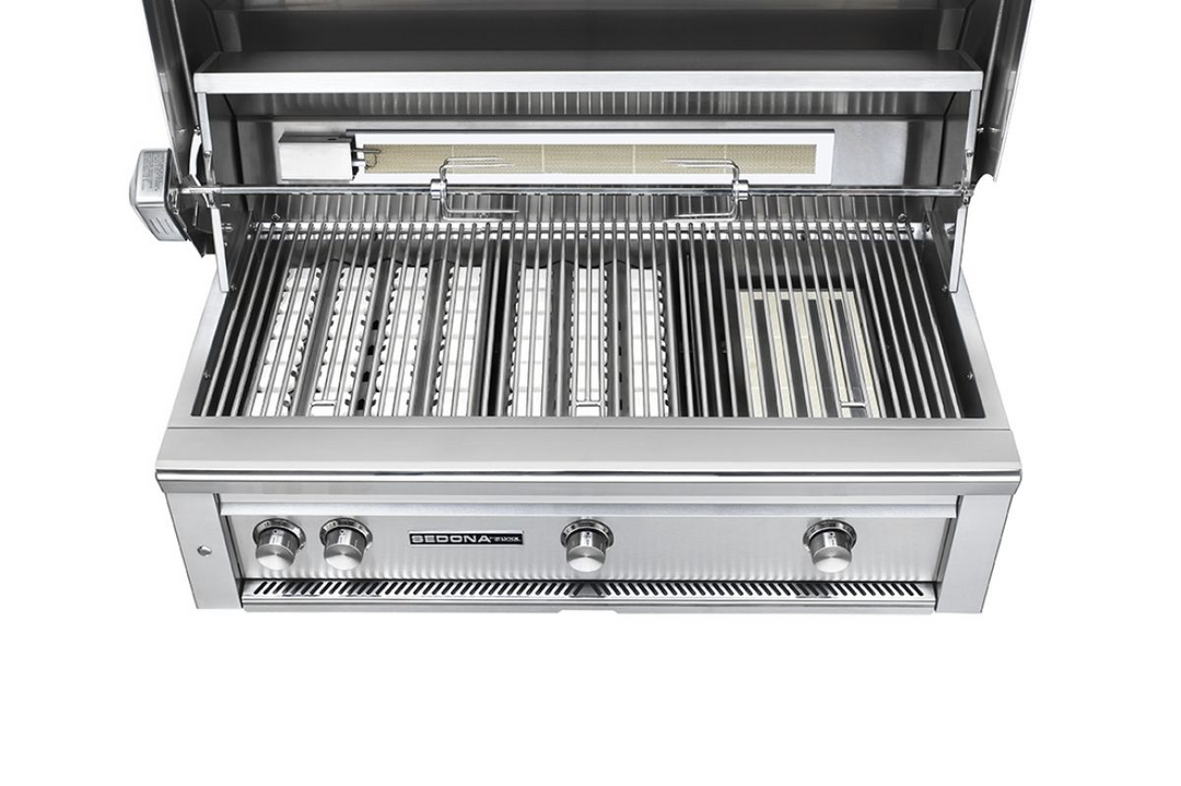 36" SEDONA BUILT-IN GRILL WITH ROTISSERIE, 1 PROSEAR INFRARED BURNER AND 2 STAINLESS STEEL BURNERS (L601PSR)