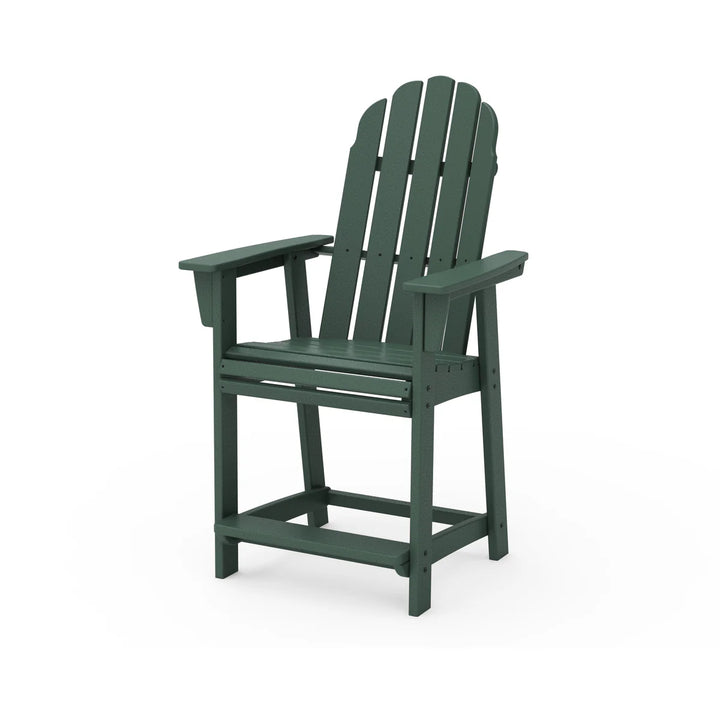 Polywood ADD601 Vineyard Curveback Adirondack Counter Chair