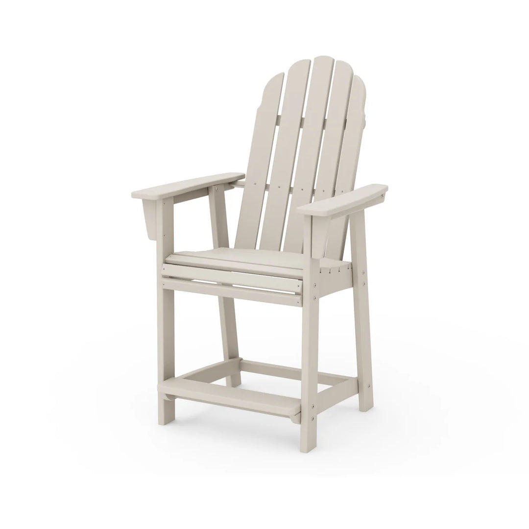 Polywood ADD601 Vineyard Curveback Adirondack Counter Chair