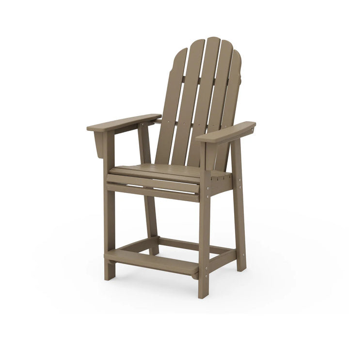 Polywood ADD601 Vineyard Curveback Adirondack Counter Chair