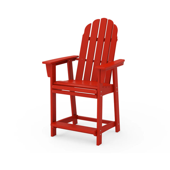 Polywood ADD601 Vineyard Curveback Adirondack Counter Chair