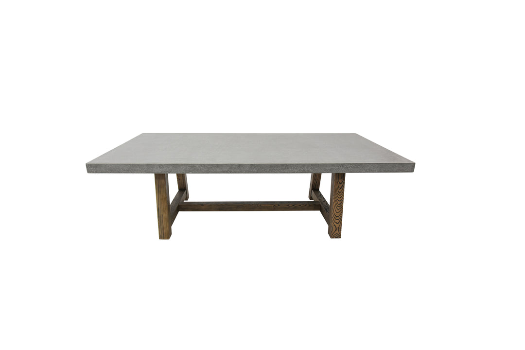 ELEMENTI- SEINE Dining Table Rectangle (With wooden foot)