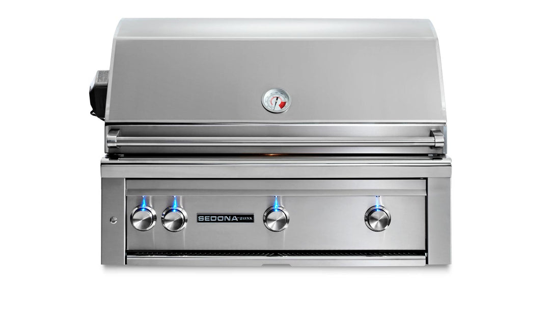 36" SEDONA BUILT-IN GRILL WITH ROTISSERIE, 1 PROSEAR INFRARED BURNER AND 2 STAINLESS STEEL BURNERS (L601PSR)
