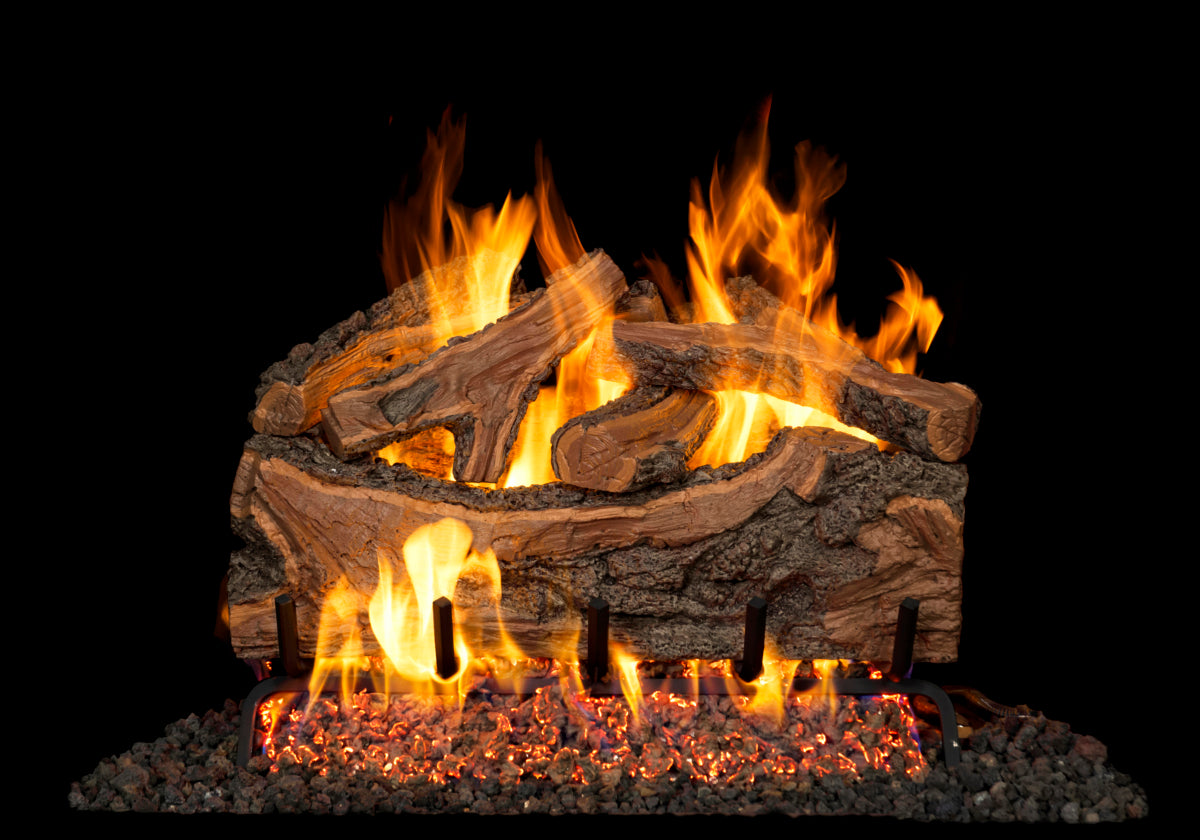 Real Fyre Rugged Forest Split Gas Log Set Vented With Burner