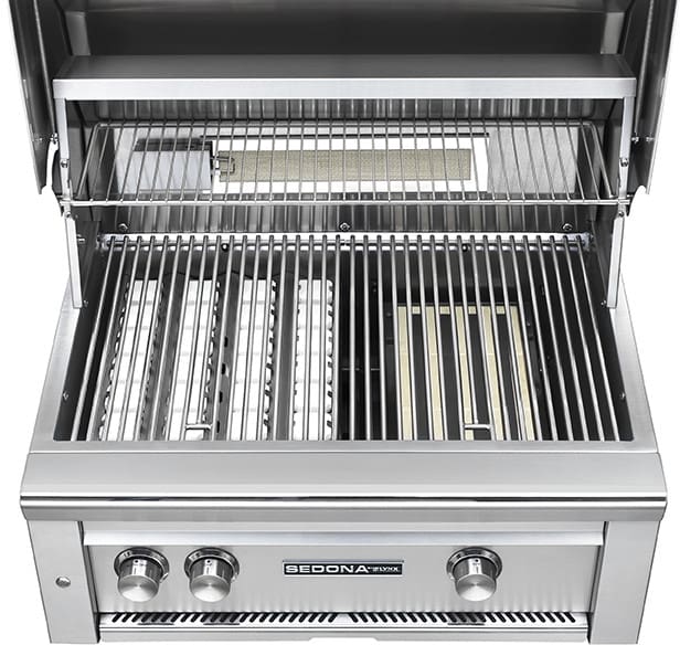 30" SEDONA BUILT-IN GRILL WITH ROTISSERIE, 1 PROSEAR INFRARED BURNER AND 1 STAINLESS STEEL BURNER (L501PSR)
