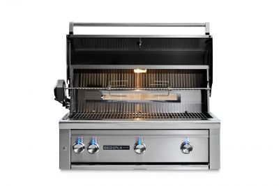 36" SEDONA BUILT-IN GRILL WITH ROTISSERIE, 1 PROSEAR INFRARED BURNER AND 2 STAINLESS STEEL BURNERS (L601PSR)