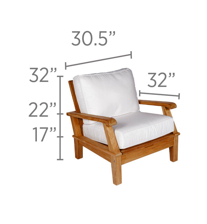 Royal Teak Miami Club Chair