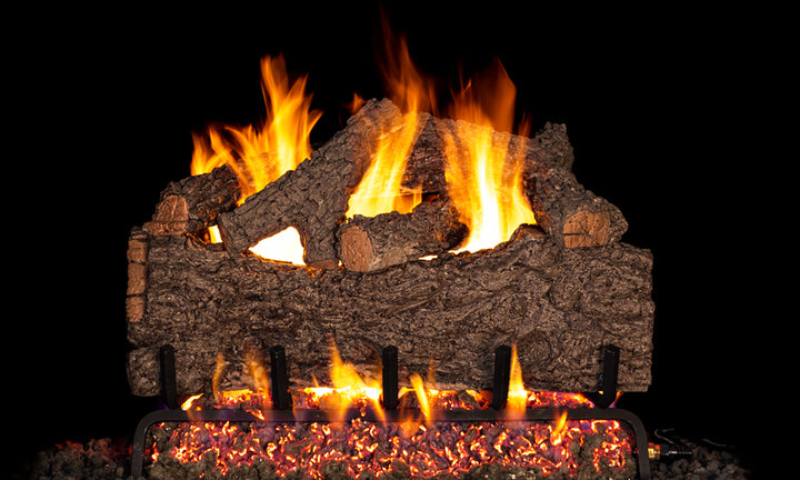 Real Fyre Chestnut Oak Gas Log Set Vented With Burner