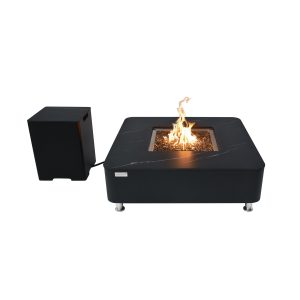 ELEMENTI PLUS ANNECY Marble Porcelain Fire Table OFP101BB (Black) OFP101BW (White)