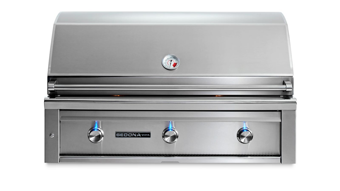 36" SEDONA BUILT-IN GRILL ,1 PROSEAR INFRARED BURNER AND 2 STAINLESS STEEL BURNERS (L600PS)