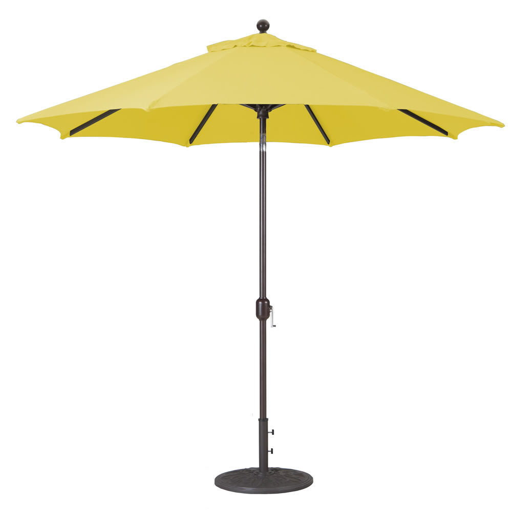 galtech sunbrella patio umbrella Galtech 636 9' Manual Tilt Umbrella, Buttercup