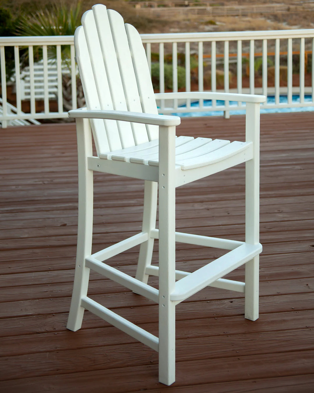 Polywood ADD202 Classic Adirondack Bar Chair