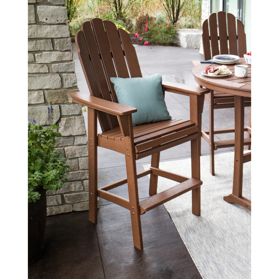 Polywood ADD602 Vineyard Curveback Adirondack Bar Chair