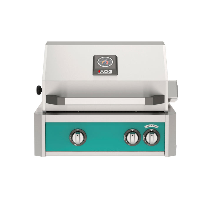 AMERICAN OUTDOOR GRILL BUILT IN GRILL WITH LIGHTS AND ELECTRIC IGNITION (AOG NBL)