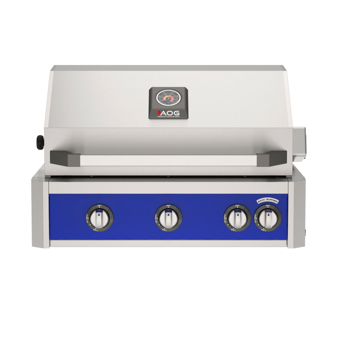 AMERICAN OUTDOOR GRILL BUILT IN GRILL WITH LIGHTS AND ELECTRIC IGNITION (AOG NBL)