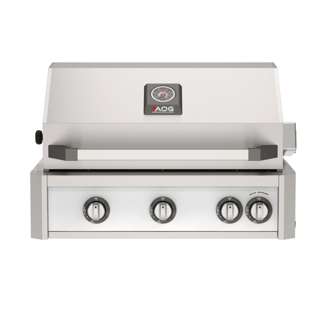 AMERICAN OUTDOOR GRILL BUILT IN GRILL WITH LIGHTS AND ELECTRIC IGNITION (AOG NBL)