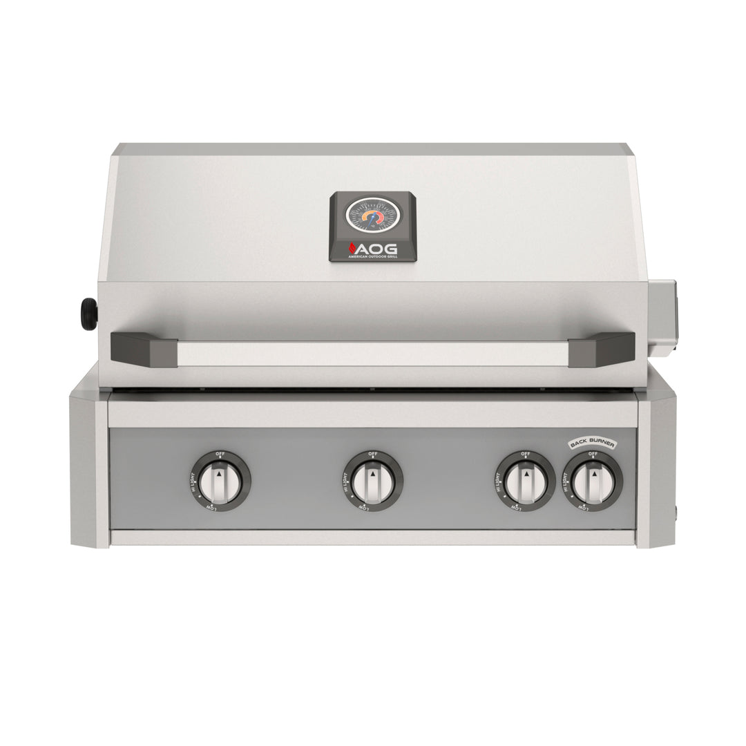 AMERICAN OUTDOOR GRILL BUILT IN GRILL WITH LIGHTS AND ELECTRIC IGNITION (AOG NBL)