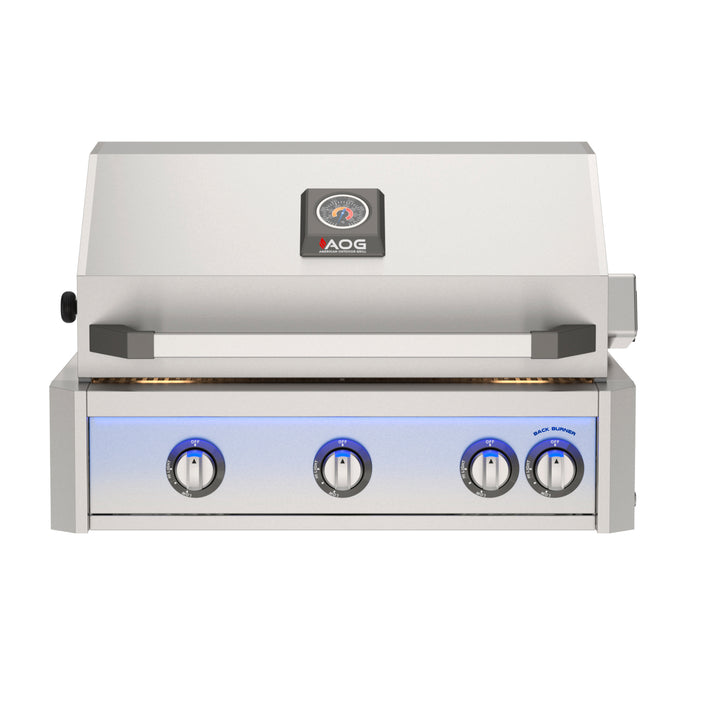 AMERICAN OUTDOOR GRILL BUILT IN GRILL WITH LIGHTS AND ELECTRIC IGNITION (AOG NBL)