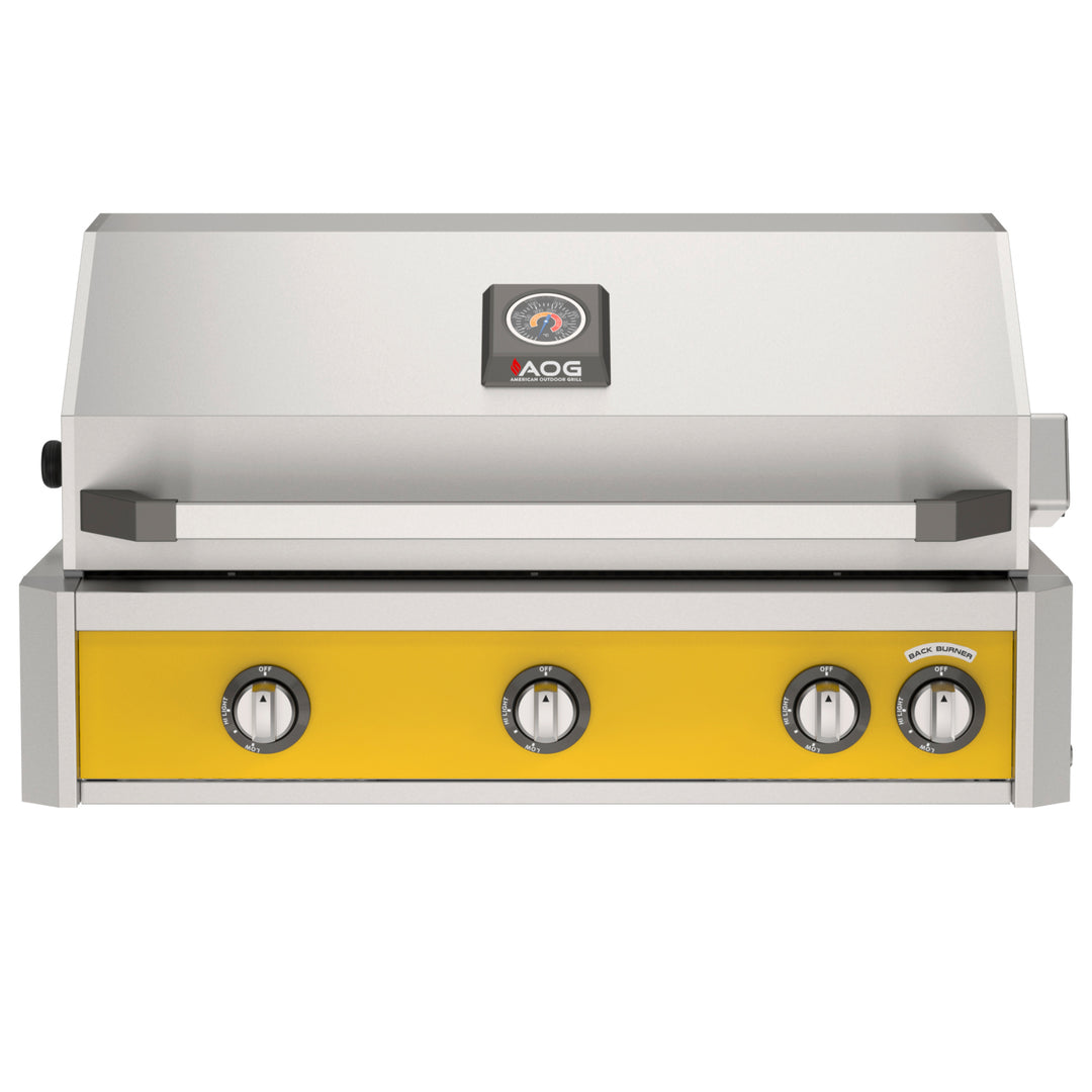 AMERICAN OUTDOOR GRILL BUILT IN GRILL WITH LIGHTS AND ELECTRIC IGNITION (AOG NBL)