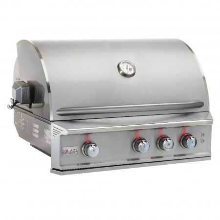 Blaze Professional LUX 34-Inch 3 Burner Built-In Gas Grill With Rear Infrared Burner