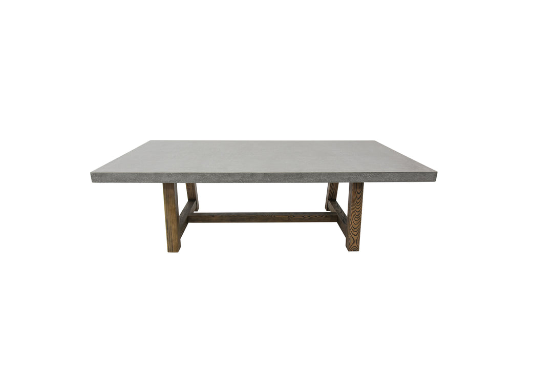 ELEMENTI- SEINE Dining Table Rectangle (With wooden foot）