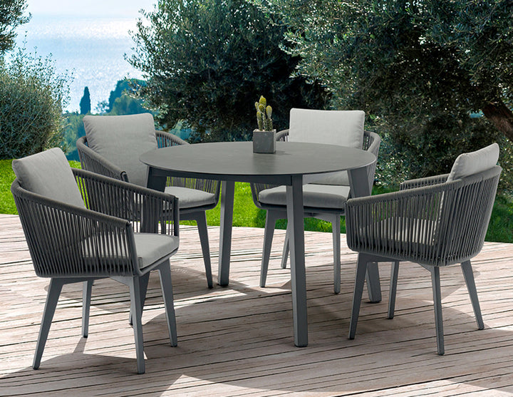 DIVA 5 Piece Round Dining Set By COUTURE Jardin