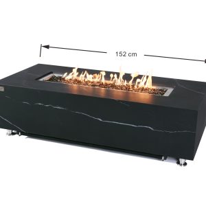 ELEMENTI PLUS VARNA Marble Porcelain Fire Table OFP121BB