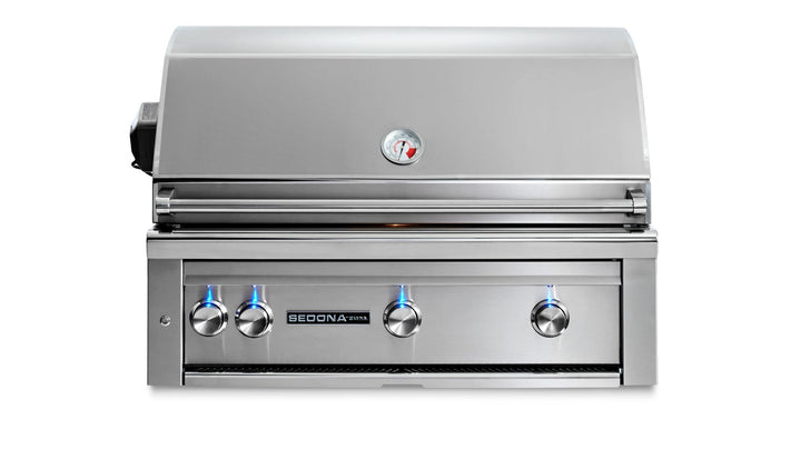 36" SEDONA BUILT-IN GRILL WITH ROTISSERIE, 1 PROSEAR INFRARED BURNER AND 2 STAINLESS STEEL BURNERS (L600PSR)