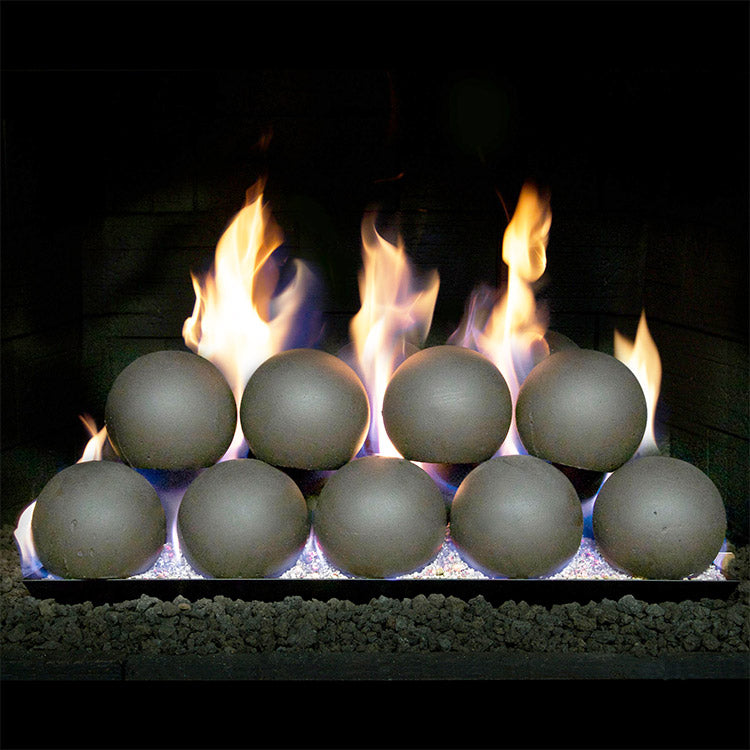 Fireplace Spheres With Burner by Real Fyre