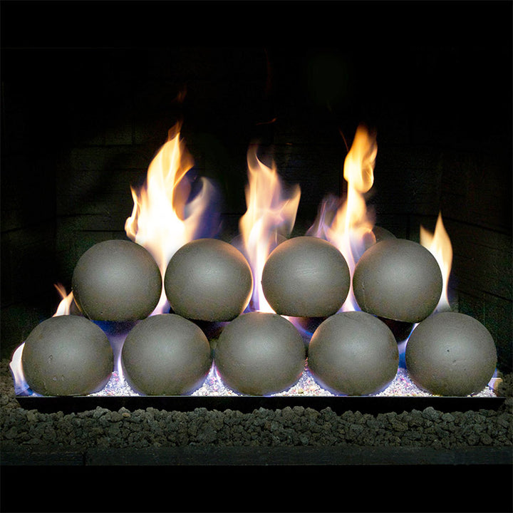 Fireplace Spheres With Burner by Real Fyre