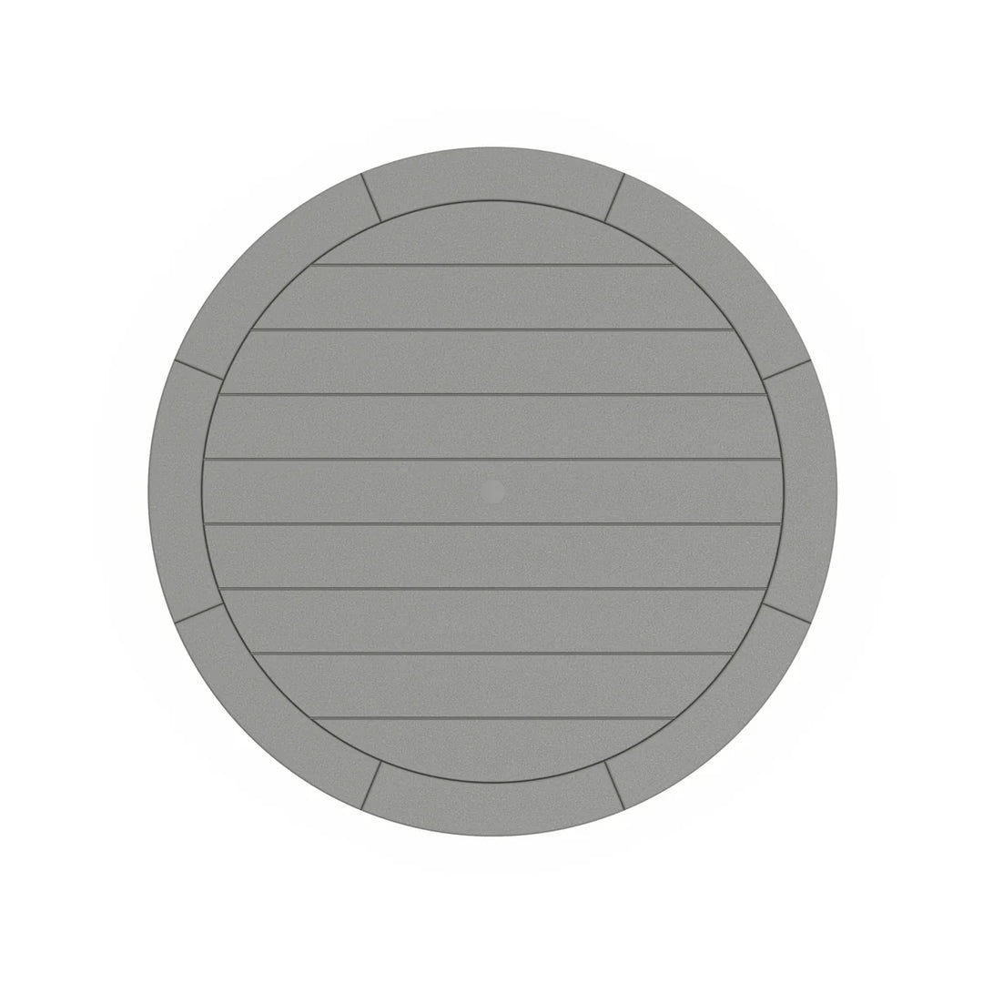 Polywood PWS1118-1 Classic Adirondack 5-Piece Round Dining Set with Trestle Legs