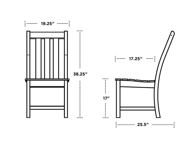 Polywood PWS1432-1 Vineyard 9-Piece Farmhouse Dining Set with Trestle Legs