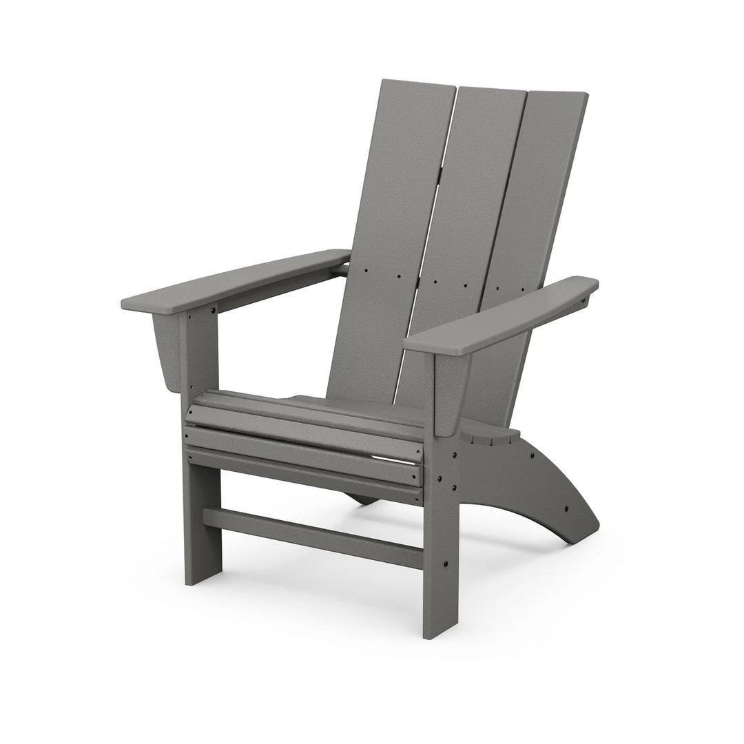 Polywood PWS420-1 Modern 3-Piece Curveback Adirondack Set