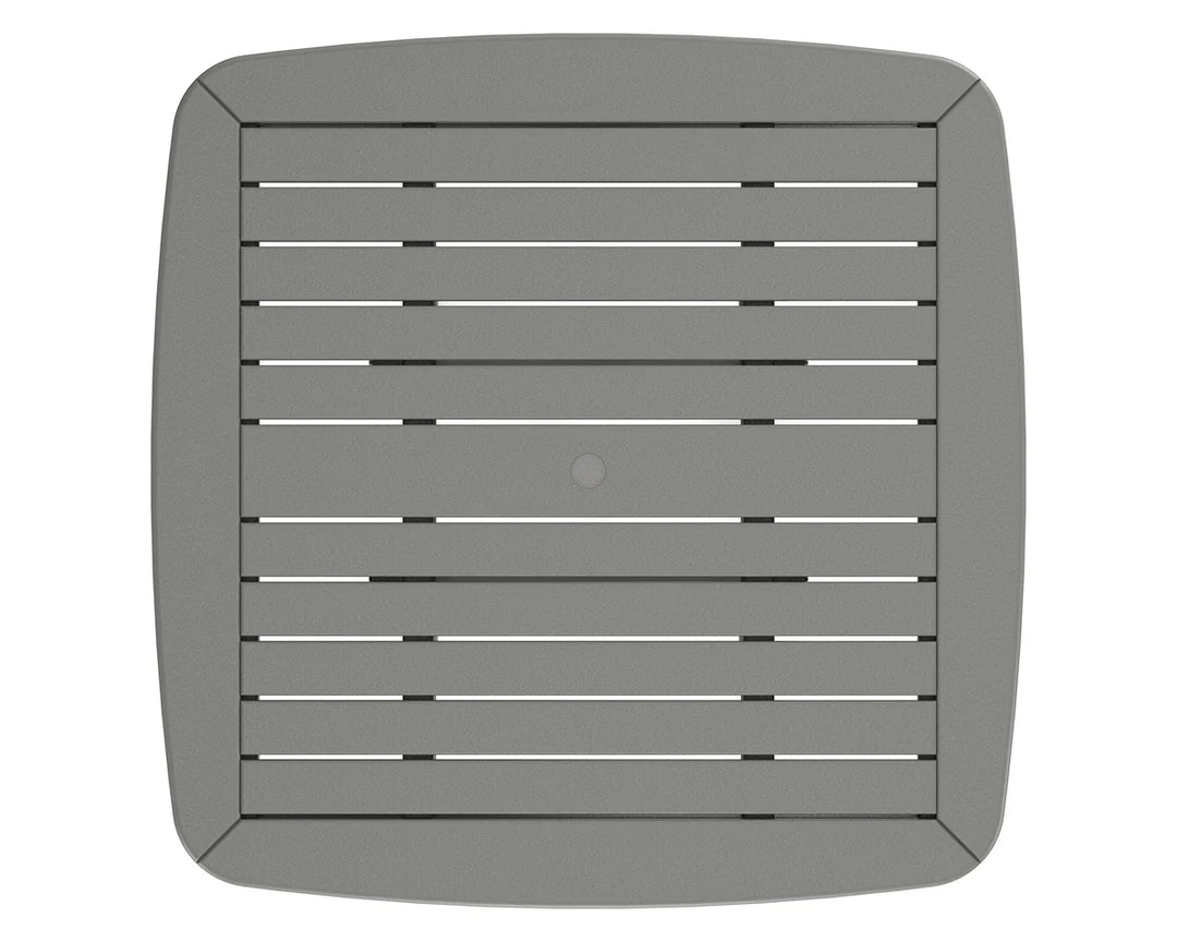 Polywood PWS913-1 Classic Adirondack 5-Piece Square Dining Set with Trestle Legs