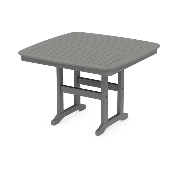 Polywood PWS913-1 Classic Adirondack 5-Piece Square Dining Set with Trestle Legs