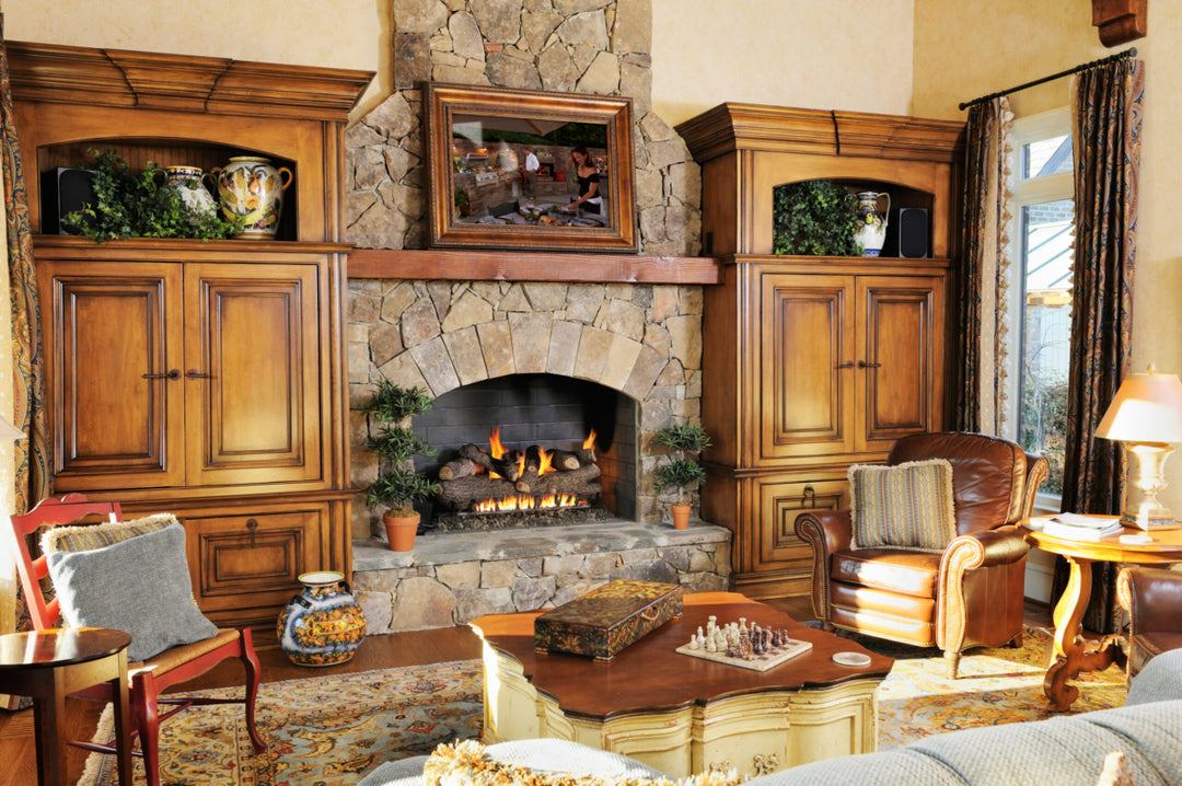 Real Fyre Royal English Oak Designer Gas Log Set Vented With Burner