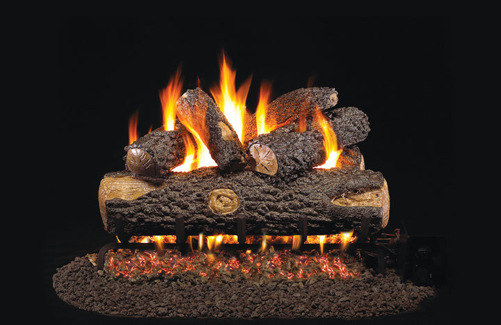 Real Fyre Woodland Oak Gas Log Set Vented With Burner
