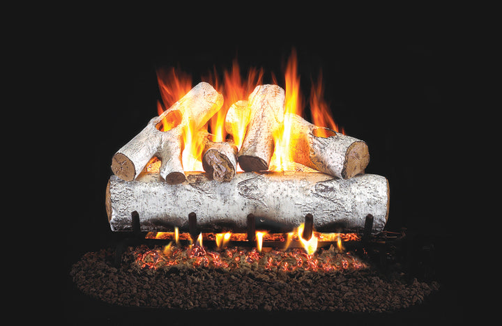 Real Fyre White Birch Gas Log Set Vented With Burner