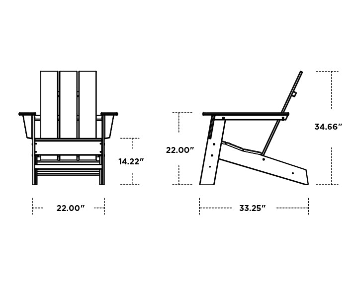 Polywood -Grant Park Modern Adirondack Chair
