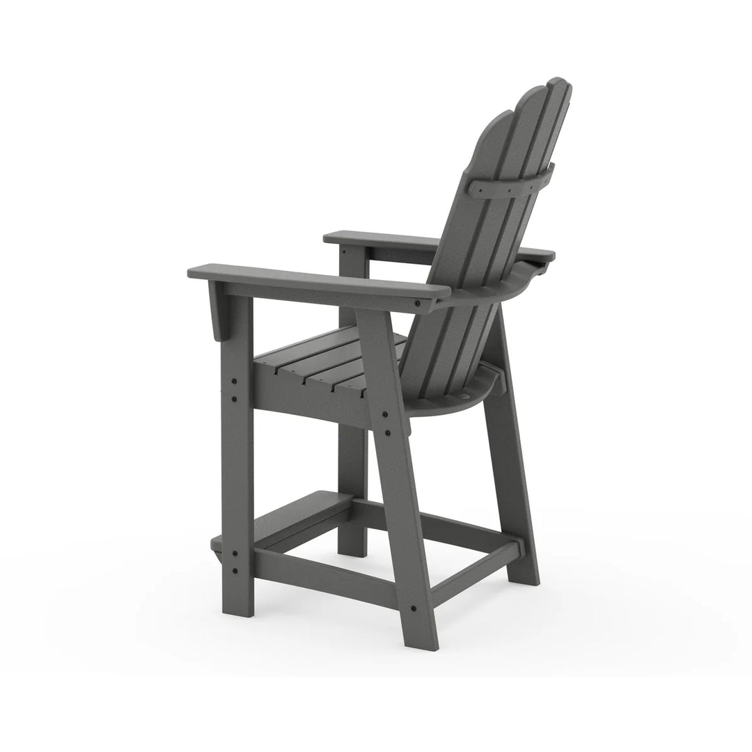Polywood ADD601 Vineyard Curveback Adirondack Counter Chair