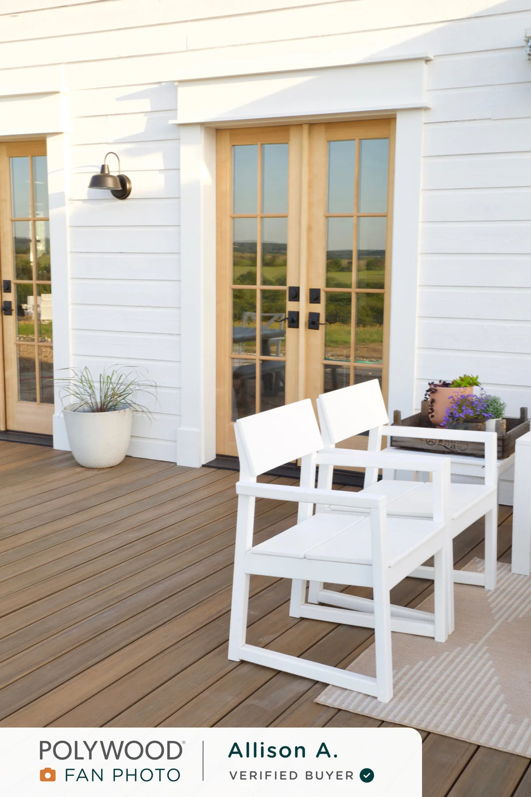 Polywood Edge Dining Arm Chair