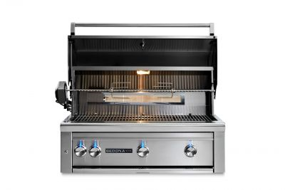 36" SEDONA BUILT-IN GRILL WITH ROTISSERIE, 1 PROSEAR INFRARED BURNER AND 2 STAINLESS STEEL BURNERS (L600PSR)