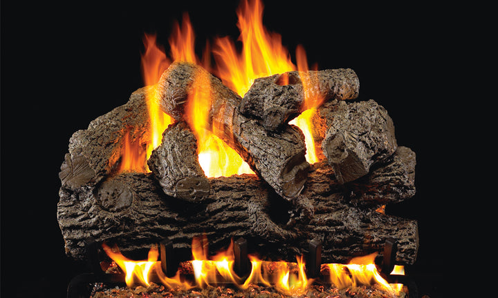 Real Fyre Royal English Oak Gas Log Set Vented With Burner