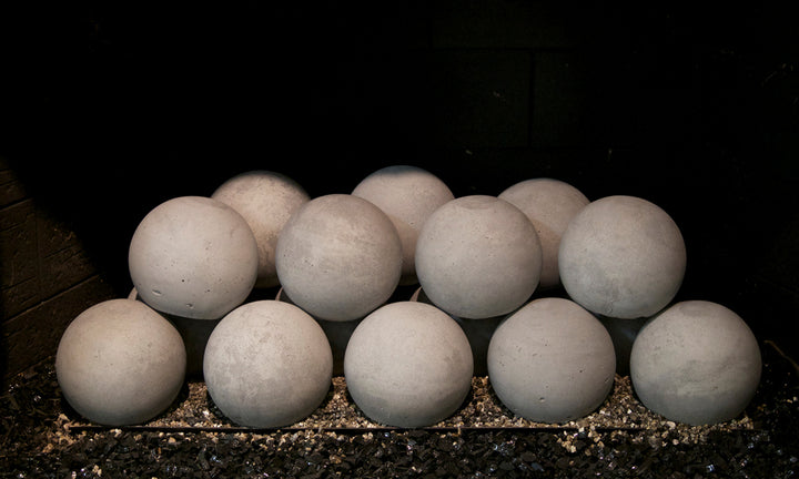 Real Fyre Vented Fireplace Spheres With P45 Burner