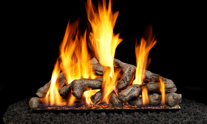 Real Fyre Shoreline Driftwood Gas Log Set Vented P45 Burner