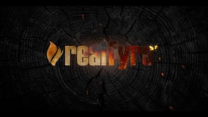 Real Fyre Charred Cinder Split Gas Log Set Vented G45