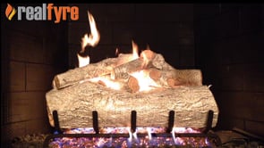 REAL FYRE-Mountain Birch Vented Gas Log Set With Burner
