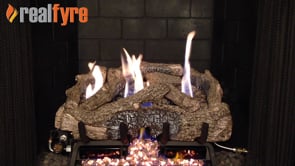 REAL FYRE CHARRED FRONTIER OAK G10 SERIES VENT-FREE