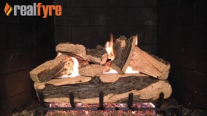 Realfyre- Rugged Split Oak Gas Log Set With Burner (Vented)