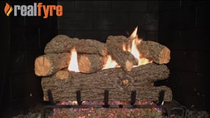 Real Fyre Royal English Oak Designer Gas Log Set Vented With Burner